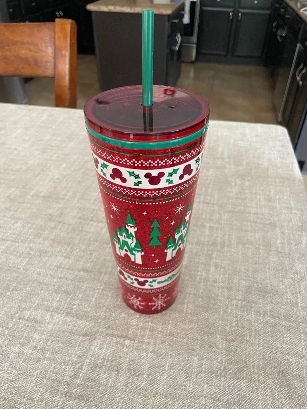 Starbucks Disneyworld 2025 Holiday Christmas Red Tumbler Cup 24 oz NEW!